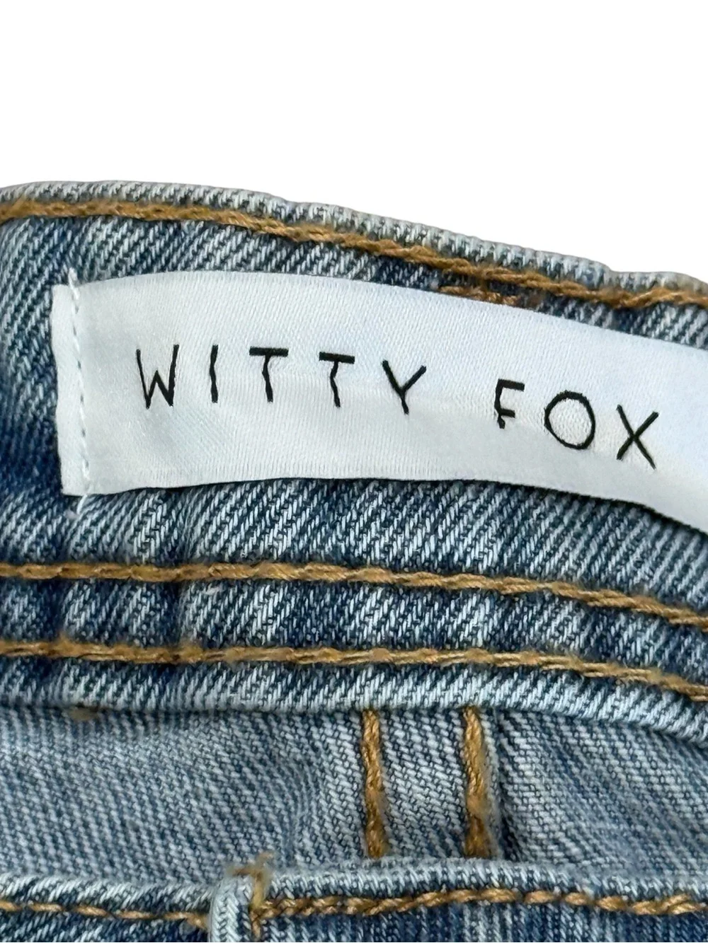 Witty Fox 90s Baggy Dad Jorts Light Wash Denim Streetwear 9/29